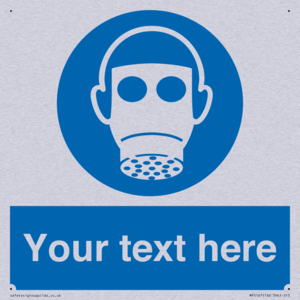 Custom Respirator Required Sign